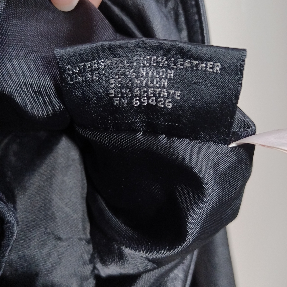 Wilsons Leather Thinsulate Asymmetrical Zip Moto Jacket Size M Vintage - Picture 3 of 4